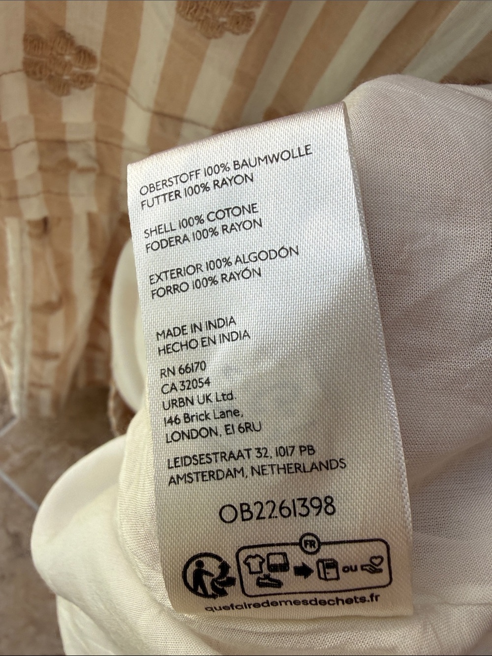 Somerset Maxi Dress Cream Textured Anthropologie Pockets Smocking Tiered Skirt L - Picture 10 of 16